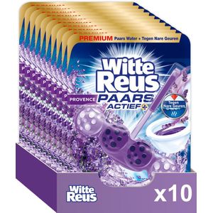 10x Witte Reus toiletblok Paars Actief Provence (50 gram)
