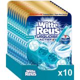Witte Reus Turquoise Actief Toiletblok - Pacific  - WC Blokjes Voordeelverpakking - 10 stuks