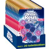 Witte Reus Blauw Actief Toiletblok - Bloesem - WC Blokjes Voordeelverpakking - 20 stuks