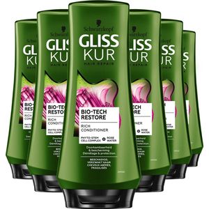 Schwarzkopf Gliss Kur Bio-Tech Restore Conditioner - 6 x 200 ml