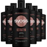 SYOSS Keratin Shampoo - 6x 440ml - Grootverpakking