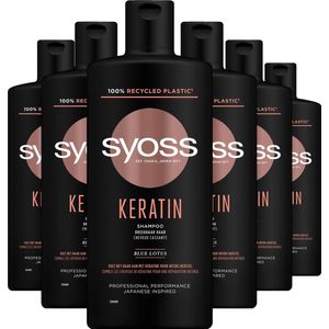 SYOSS Keratin Shampoo 6x 440ml - Grootverpakking