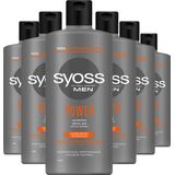 SYOSS Men Power Shampoo 6x 440 ml - Grootverpakking