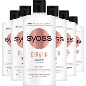 Syoss Keratin - Conditioner - Haarverzorging - Voordeelverpakking - 6 x 440 ml