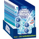 Witte Reus Kracht Actief Toiletblok - Oceaan - WC Blokjes Voordeelverpakking - 20 stuks