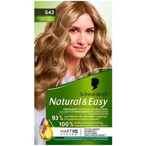 3x Schwarzkopf Natural & Easy 542 Midden Asblond Haarkleuring