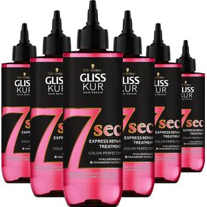 Gliss - Color Perfector - 7 sec Express Repair Treatment - Haarmasker - Haarverzorging - Voordeelverpakking - 6 x 200 ml