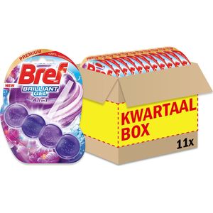 Bref Brilliant Gel Allin1 Toiletblok - Magic Breeze - WC Blokjes Voordeelverpakking - 11 Stuks