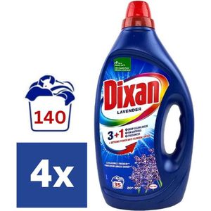 Dixan Gel Fresh Lavender Wasmiddel - Halfjaarbox - 140 wasbeurten