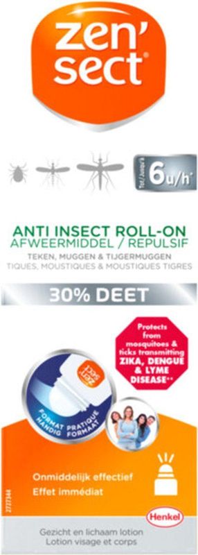 8x Zensect Roll on 30% Deet 50 ml