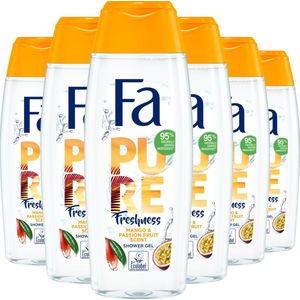 Fa Pure Freshness Mango & Passionfruit - Douchegel - Voordeelverpakking - 6 x 250 ml