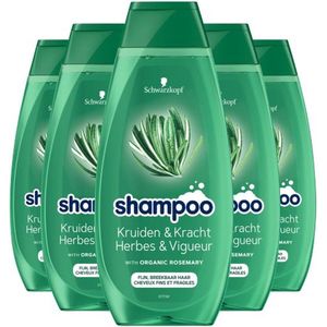 5x Schwarzkopf Shampoo Herbs & Volume 400 ml