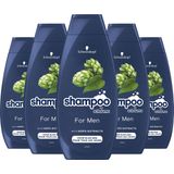Schwarzkopf For Men Shampoo 5x 400ml - Grootverpakking