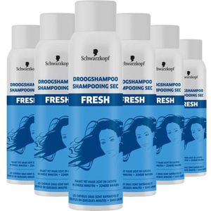 Schwarzkopf - Fresh Droogshampoo - Haarverzorging - 6 x 150 ml - Voordeelverpakking