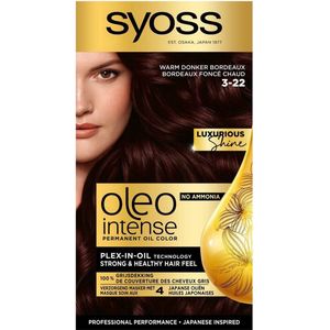 SYOSS Oleo Intense 3-22 Warm Donker Bordeaux - 3 Stuks - Voordeelverpakking