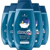 6x Schwarzkopf Kids Boys Piraat Shampoo en Douchegel 250 ml