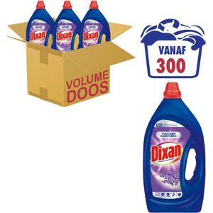 Dixan - Wasmiddel - Vloeibaar wasmiddel - Lavender - 100wb/5L x 3