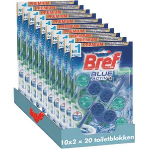 10x Bref Toiletblok Blue Activ Eucalyptus 2 stuks