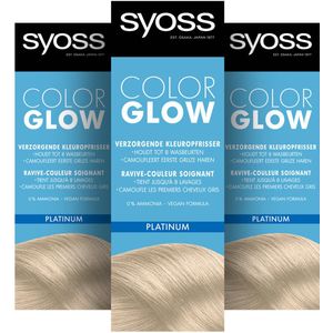 Syoss Color Glow - Platinum - Semi-Permanente Haarverf - Haarkleuring - 3 stuks