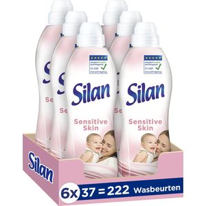 Silan - Sensitive - Wasverzachter - 6 x 37 Wasbeurten - Voordeelverpakking