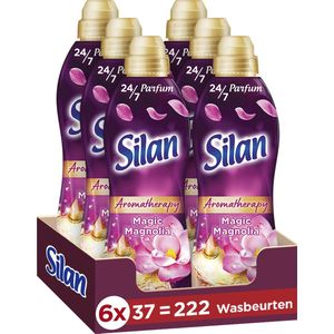 Silan Aroma Therapy Magic Magnolia Wasverzachter - 6 x 37 wasbeurten - Voordeelverpakking