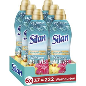 6x Silan Wasverzachter Aroma Therapy Relaxing Maldives 37 Wasbeurten 851 ml