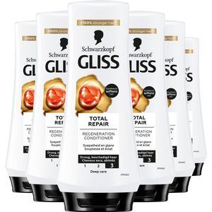 Gliss - Total Repair - Conditioner - Haarverzorging - Voordeelverpakking - 6x 200 ml