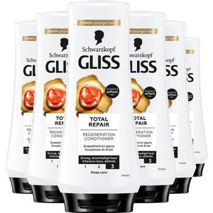 Schwarzkopf - Gliss - Total Repair - Conditioner - Haarverzorging - Voordeelverpakking - 6x 200 ml