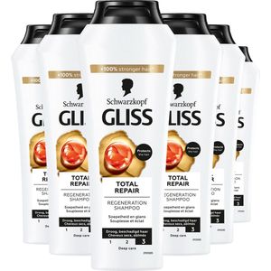 Gliss Kur Total Repair 19 shampoo - 6 stuks voordeelverpakking