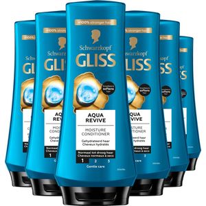 Gliss Aqua Revive Conditioner 6x 200 ml - Voordeelverpakking