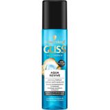 Gliss Aqua Revive Anti-Klit Spray - Haarverzorging - Haarspray - Hydraterend - 48u Hold - Beschadigd en Droog Haar - Voordeelverpakking - 6x 200ml