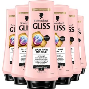 Schwarzkopf - Gliss - Split End Conditioner - 6x 200 ml - Voordeelverpakking