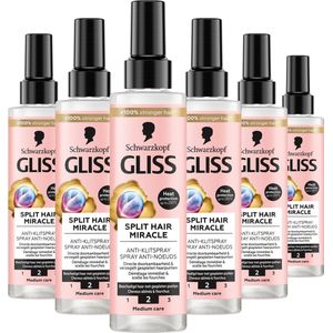 Schwarzkopf - Gliss Split Hair Miracle - Anti-Klit Spray - Voordeelverpakking - 6x200 ml