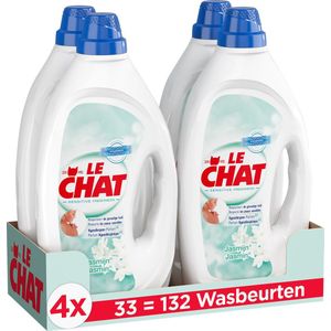 4x Le Chat Gel Sensitive Freshness 33 Wasbeurten