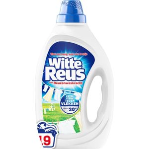 Witte Reus Gel - Vloeibaar Wasmiddel - Witte Was - Voordeelverpakking - 6 x 19 Wasbeurten