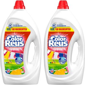 Color Reus Gel Vloeibaar Wasmiddel - Gekleurde Was - Voordeelverpakking - 2 x 100 wasbeurten