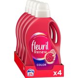 Fleuril Renew Kleur - Vloeibaar Wasmiddel - Voordeelverpakking - 4 x 24 Wasbeurten