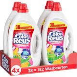 Color Reus Gel - Vloeibaar Wasmiddel - Gekleurde Was - Voordeelverpakking - 4 x 38 Wasbeurten
