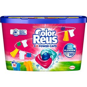 Color Reus Wasmiddel Capsules 3+1 Power Caps (8 dozen - 112 wasbeurten)