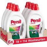 Persil Deep Clean Color - Vloeibaar Wasmiddel - Gekleurde Was - Voordeelverpakking - 6 x 19 Wasbeurten
