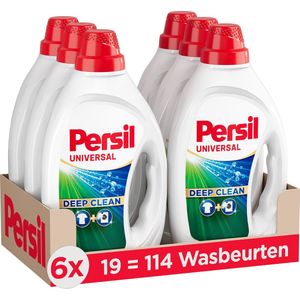 Persil Deep Clean Universal - Vloeibaar Wasmiddel - Voordeelverpakking - 6 x 19 Wasbeurten