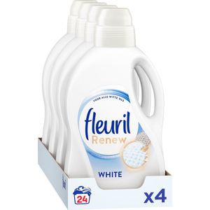 Fleuril Renew Wit - Vloeibaar Wasmiddel - Voordeelverpakking - 4 x 24 Wasbeurten