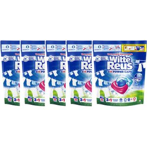 Witte Reus 3+1 Power Caps wasmiddel - 130 capsules - Voordeelverpakking - 5 x 26 wasbeurten