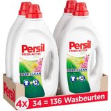 4x Persil Wasmiddel Gel 34 Wasbeurten Deep Clean Summer Garden 1,53 liter
