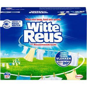 4x Witte Reus Wasmiddel Poeder 17 Wasbeurten 850 gr