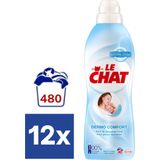 12x Le Chat Wasverzachter Dermo Comfort 40 Wasbeurten 880 ml