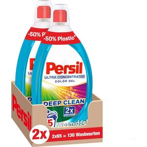 Persil Ultra Concentrated Color - Vloeibaar Wasmiddel - Gekleurde Was - Voordeelverpakking - 2 x 65 Wasbeurten