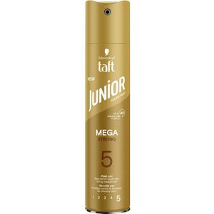 6x Taft Junior Haarspray Mega Strong 250 ml