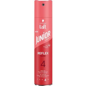 6x Taft Junior Hairspray Ultra Reflex Shine 250 ml