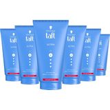 Taft Ultra Styling haargel - 6x 150ml - Grootverpakking